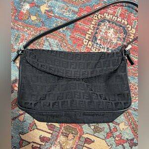 Vintage Fendi Zucca Bag 90s Y2K EUC Shoulder Trend